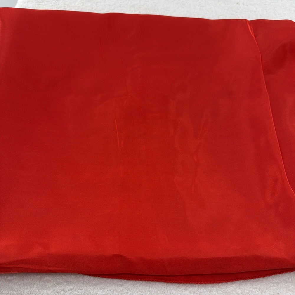Red New 128" X60" Silky Bridal Satin Fabric  Polyester Cloth Halloween Christmas